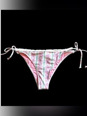 Altar’d State AS Revival Pink Floral Tie-Side Bikini Bottoms NWT